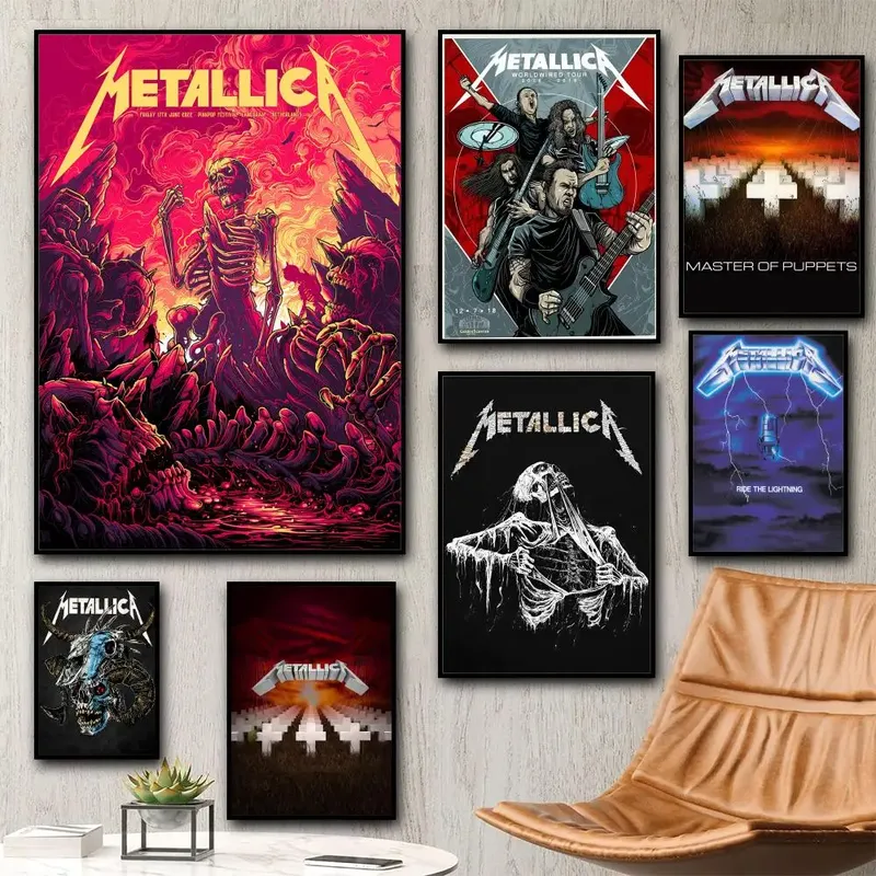 Affiche Metallica peinture diamant 20 à 70 cm