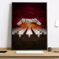 Affiche Metallica peinture diamant 20 à 70 cm – Couleur Bleu (08)