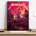 Affiche Metallica peinture diamant 20 à 70 cm – Couleur Bourgogne (04)