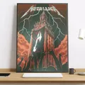 Affiche Metallica peinture diamant 20 à 70 cm – Couleur kaki foncé (22)