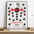 Affiche Metallica peinture diamant 20 à 70 cm – Couleur Orange (14)