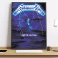 Affiche Metallica peinture diamant 20 à 70 cm – Couleur Rouge (03)
