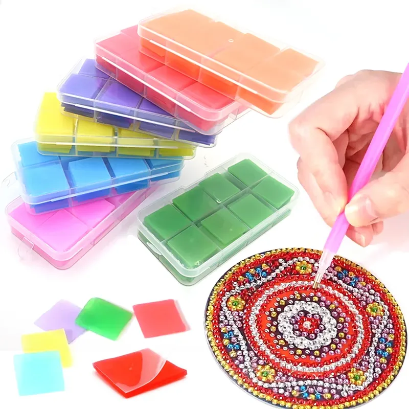 Argile pour peinture diamant 5D multicolore en blocs