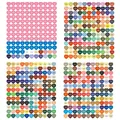 Autocollants classification peinture diamant – Couleur Heart shaped DMC