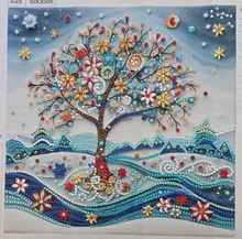 Avis clients – Kit peinture diamant arbre coloré 30x30 cm pour adultes