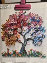 Avis clients – Kit peinture diamant arbre coloré 30x30 cm pour adultes