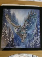Avis clients – Kit peinture diamant hibou extraterrestre 30 cm