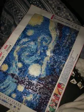 Avis clients – Kit peinture diamant Van Gogh ciel étoilé plusieurs tailles