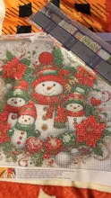 Avis clients – Peinture diamant 5D bonhomme de neige Noël 20 à 40 cm