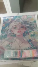 Avis clients – Peinture diamant 5D fille bulles colorées 40x50 cm