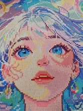 Avis clients – Peinture diamant 5D fille bulles colorées 40x50 cm