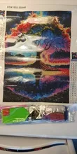Avis clients – Peinture diamant 5D paysage lune arbre 30x40 cm