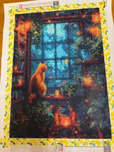 Avis clients – Peinture diamant chat paysage 20 à 70 cm carré ou rond
