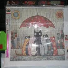 Avis clients – Peinture diamant chat sous parapluie 20 à 50 cm