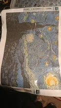 Avis clients – Peinture diamant nuit étoilée Van Gogh 20x30 à 40x50 cm