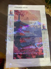 Avis clients – Peinture diamant paysage numérique tour de fleurs cerisier