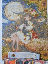 Avis clients – Peinture diamant sorcière chat noir