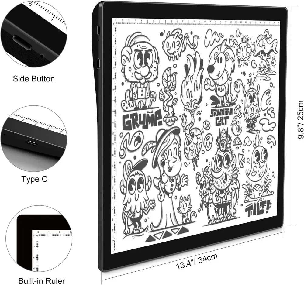 Boîte à lumière magnétique A4 pour peinture diamant