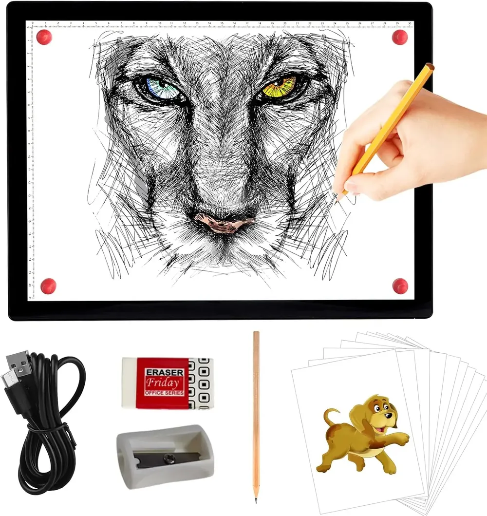 Boîte à lumière magnétique A4 pour peinture diamant
