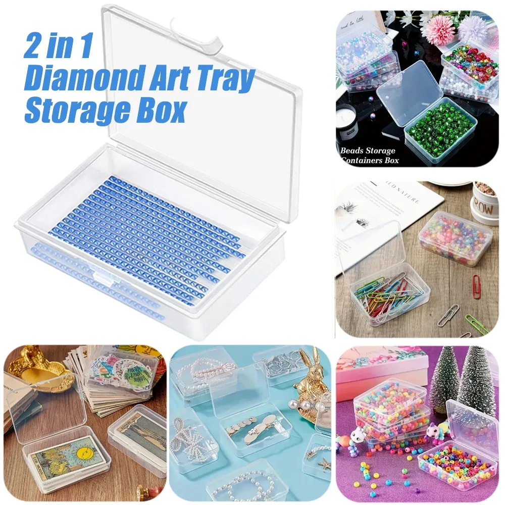 Boîte de rangement 2 en 1 pour peinture diamant
