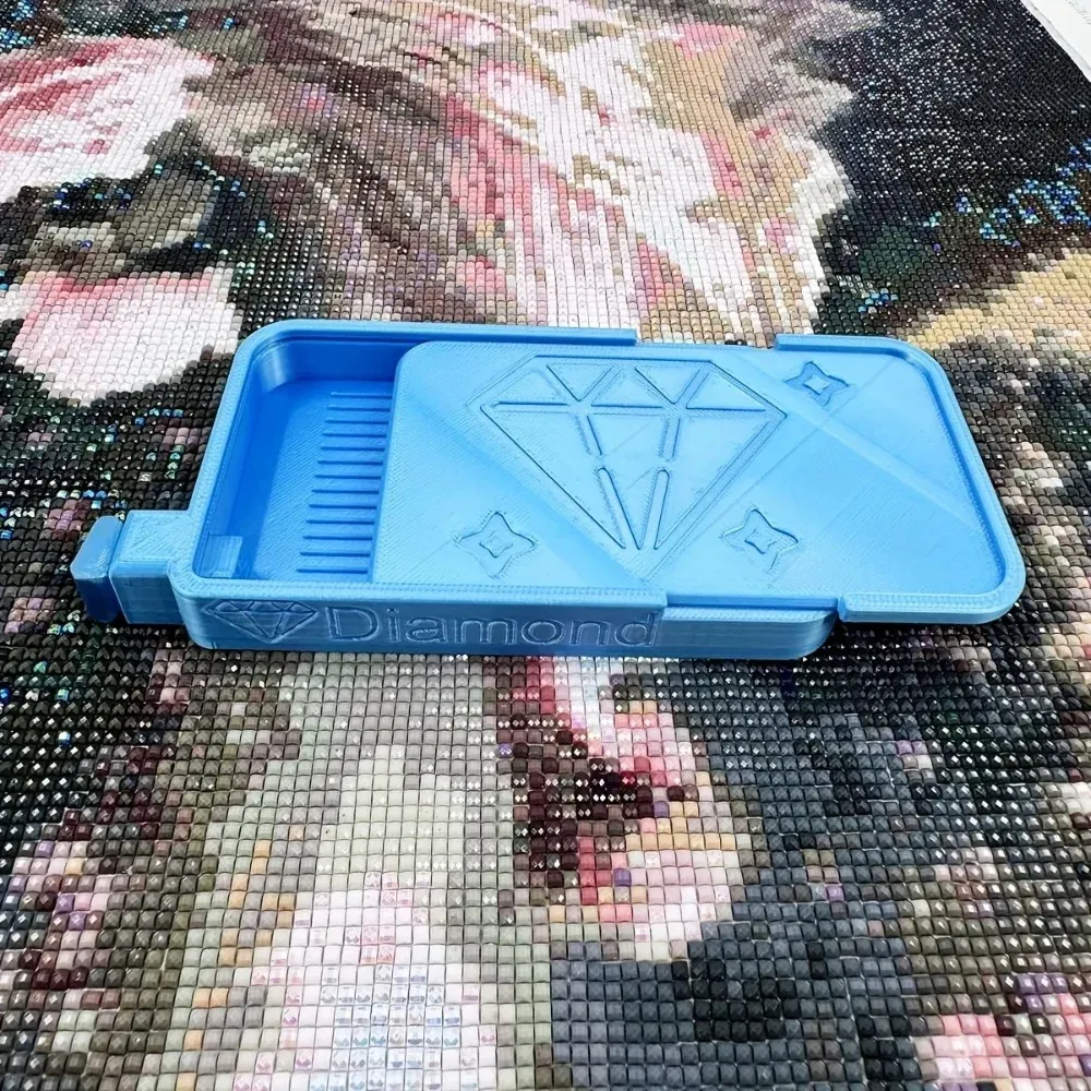 Boîte de rangement coulissante pour peinture diamant et croix