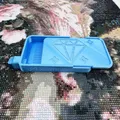 Boîte de rangement coulissante pour peinture diamant et croix – Couleur sky blue