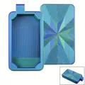 Boîte de rangement dégradé pour peinture diamant et accessoires – Couleur Blue Green