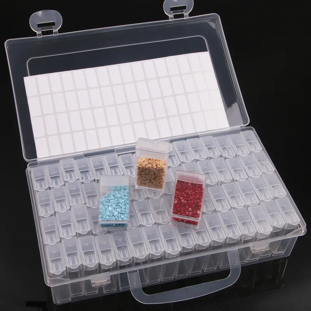 Boîte de rangement diamant 28 à 64 grilles accessoires