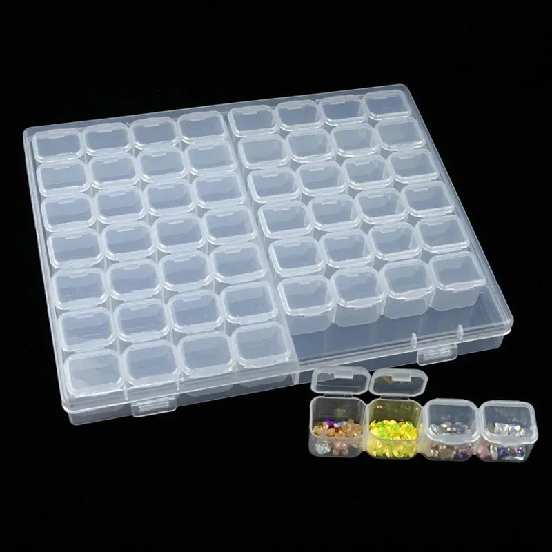 Boîte de rangement plastique 28 à 56 compartiments pour accessoires
