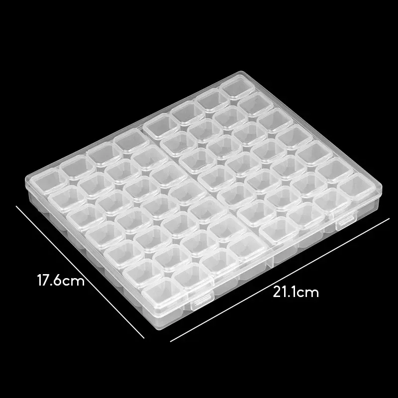 Boîte de rangement plastique 28 à 56 compartiments pour accessoires