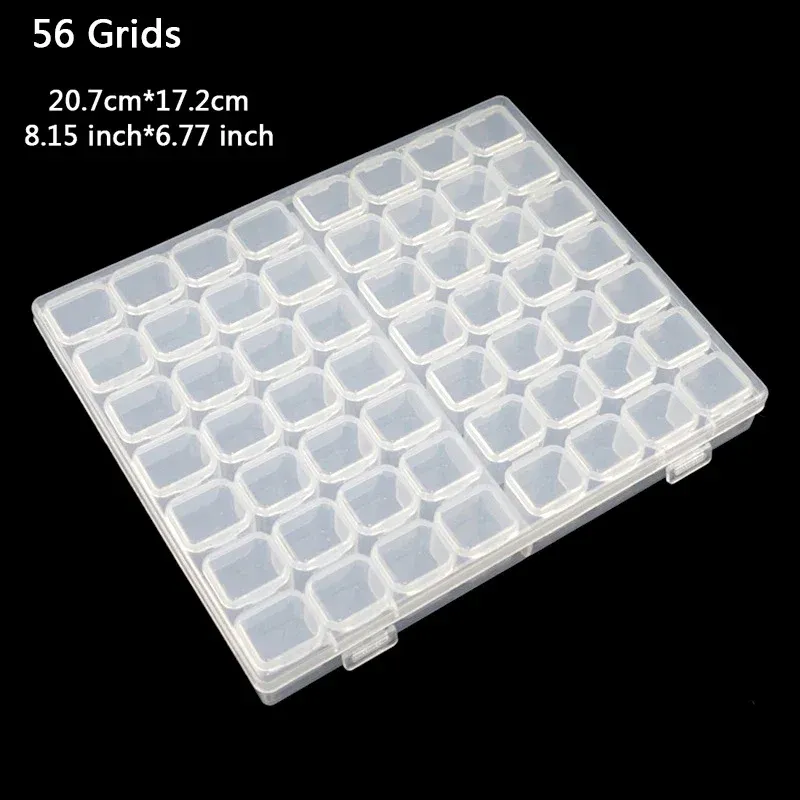 Boîte de rangement plastique 28 ou 56 compartiments