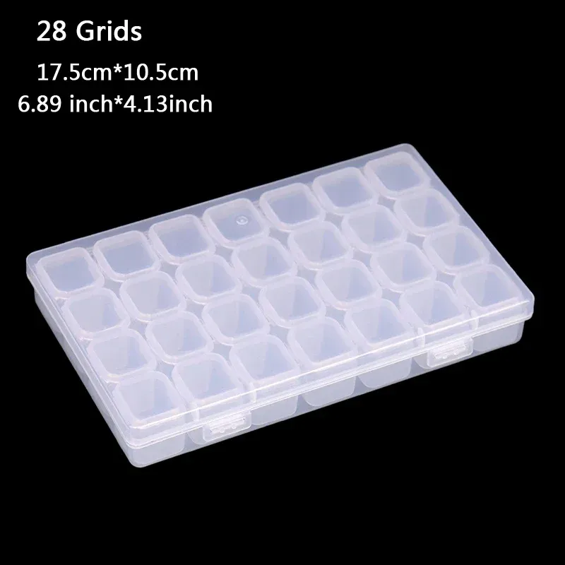 Boîte de rangement plastique 28 ou 56 compartiments