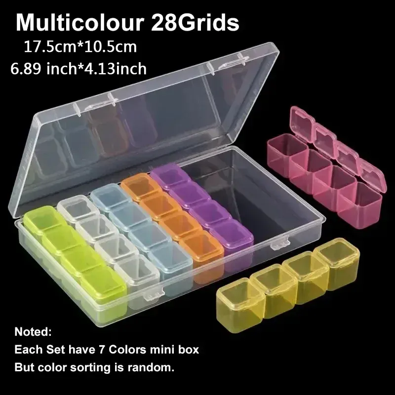 Boîte de rangement plastique 28 ou 56 compartiments