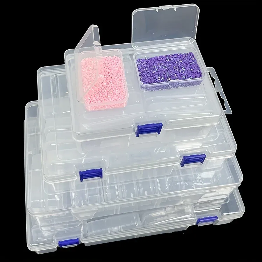Boîte de rangement plastique pour perles et peinture diamant