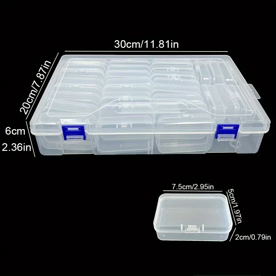 Boîte de rangement plastique pour perles et peinture diamant