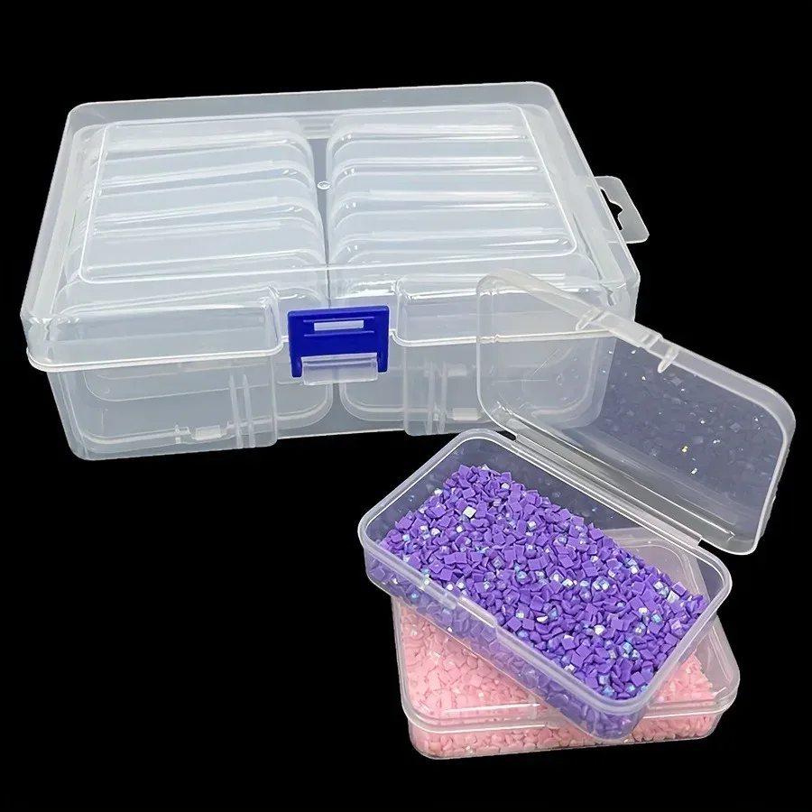 Boîte de rangement plastique pour perles et peinture diamant