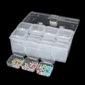 Boîte de rangement plastique transparente à 32 grilles – 3