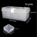 Boîte de rangement plastique transparente à 32 grilles – 4