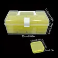 Boîte de rangement plastique transparente à 32 grilles – Couleur Yellow