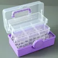 Boîte de rangement portable pour peinture diamant 57 bouteilles – Couleur Purple-57 bottles