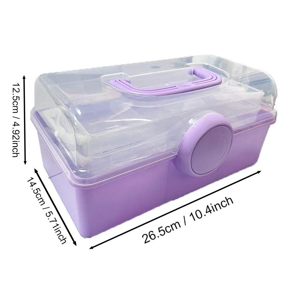 Boîte de rangement portable pour peinture diamant 57 bouteilles
