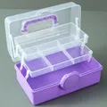 Boîte de rangement portable pour peinture diamant 57 bouteilles – Couleur PU-Empty Box