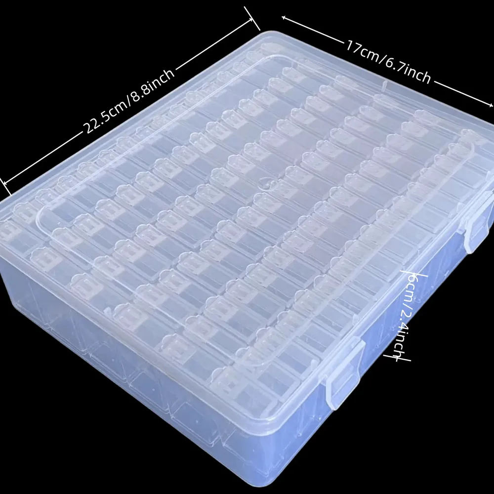 Boîte de rangement pour perles 96 à 120 grilles