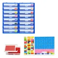 Boîte de rangement pour strass avec étiquettes numérotées – Couleur 2 Drawer box