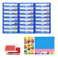 Boîte de rangement pour strass avec étiquettes numérotées – Couleur 3 Drawer box