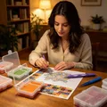 Boîte de rangement pour strass avec étiquettes numérotées – 6