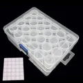 Boîte rangement 24 à 80 emplacements pour peinture diamant – Couleur 24 Bottles
