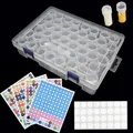 Boîte rangement 24 à 80 emplacements pour peinture diamant – Couleur 48 Bottle-Sticker