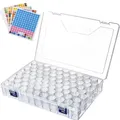 Boîte rangement 24 à 80 emplacements pour peinture diamant – Couleur 80 Bottle-Sticker