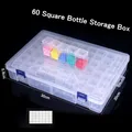Boîte rangement 32 à 96 compartiments peinture diamant – Couleur 60 square bottle box